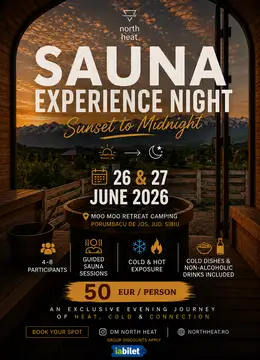 Sibiu: Sauna Experience Night | From Sunset to Midnight