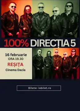 Resita: Concert Direcția 5 - „100% Direcția 5”