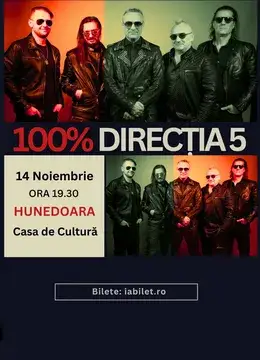 Hunedoara: Concert Direcția 5 „100% Direcția 5”