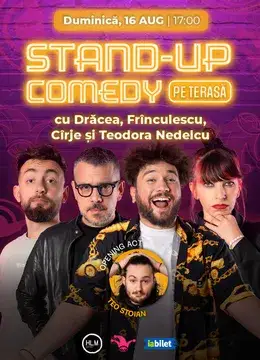 The Fool Terasa: Stand-up comedy cu Drăcea, Cîrje, Frînculescu și Teodora Nedelcu