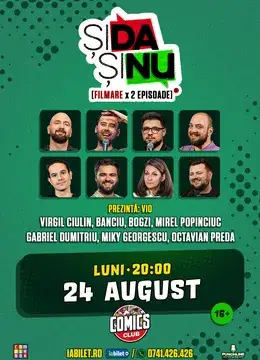 Filmare "Și da, Și nu" două episoade pe Terasa ComicsClub!