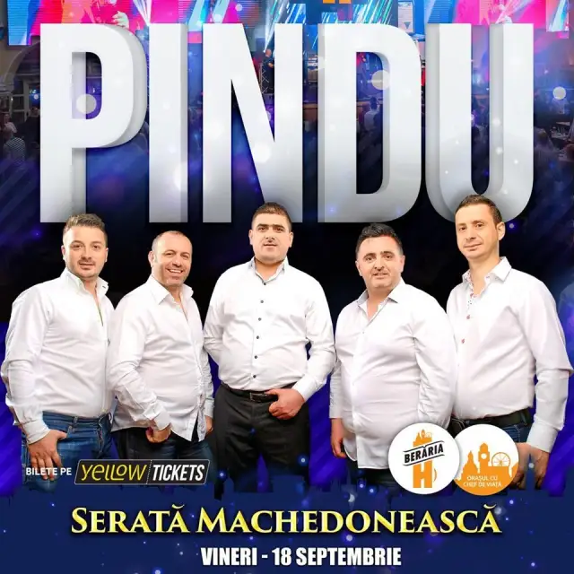 PINDU vine la Berăria H pe 18 septembrie | Serată Machedonească | Bilete 50% OFF