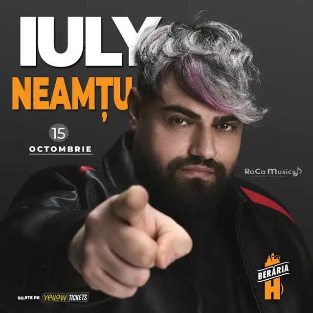 Iuly Neamțu și orchestra live la Berăria H pe 15 octombrie