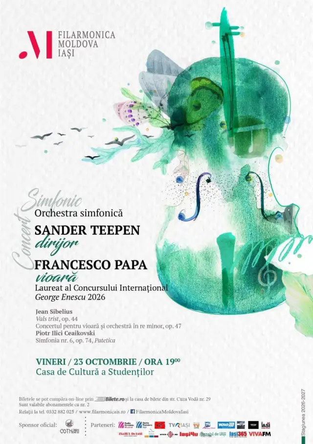 Laureat al Concursului International George Enescu in concert la Iasi - 23 oct 2026