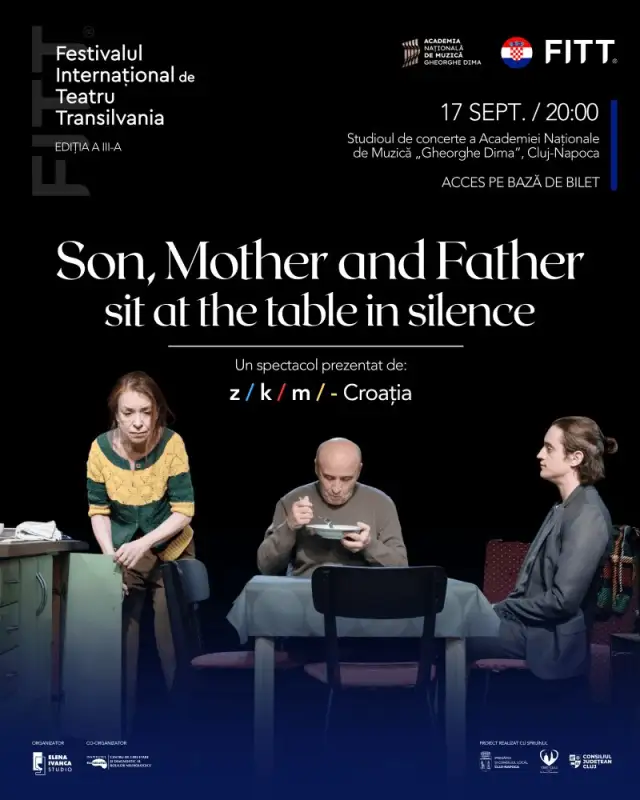 Son, Mother and Father sit at a table in silence - 18 sept 2026