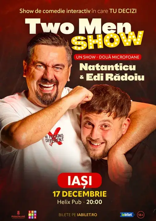 Iași: Stand-up comedy cu Natanticu și Edi Rădoiu | Two Men Show