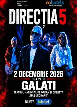 Galati: Concert Directia 5 - Turneu 100% Direcția 5