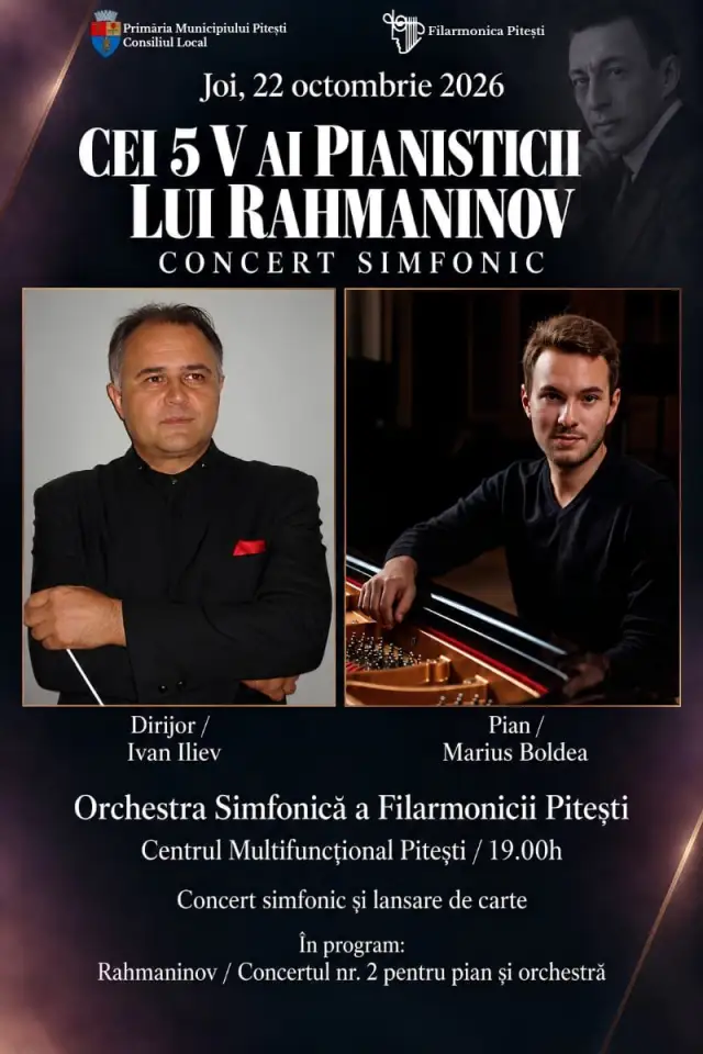 Cei 5 V ai Pianisticii lui Rahmaninov - 22 oct 2026