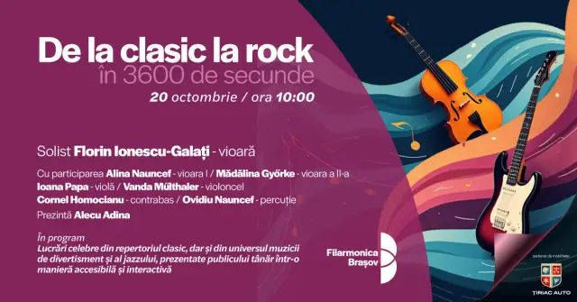 Recital educativ: De la clasic la rock în 3600 de secunde
