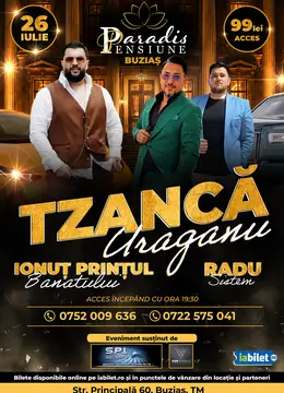 Buzias: Show Live - Tzancă Uraganu, Ionut Printul Banatului & Radu Sistem