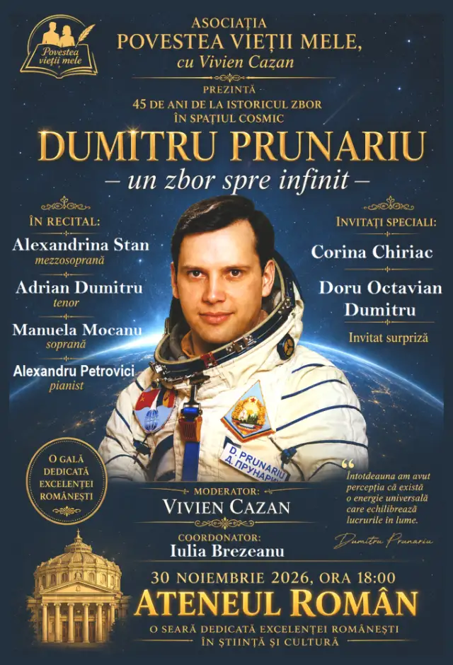 DUMITRU PRUNARIU: un zbor spre infinit - Ateneul Roman