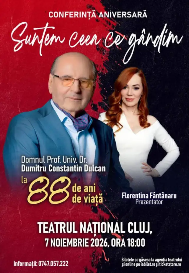 Suntem ceea ce gandim - cu Prof. Univ. Dr. Dumitru Constantin Dulcan in Cluj Napoca