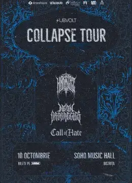Bistrița: Collapse Tour — Hakairi, Neon Prophecies și Call of Hate