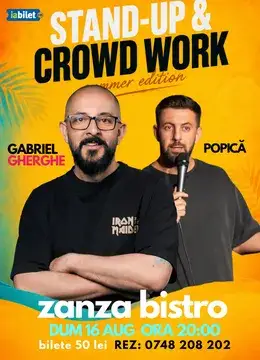 Luduș: Stand Up & Crowd Work | Gabriel Gherghe și Popică