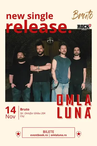 om la lună │ New Single Release ── Bruto, Cluj • 14 noiembrie