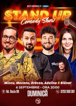 Stand-up Comedy cu Mincu, Mocanu, Drăcea, Adelina Toma & Blănar la Club 99